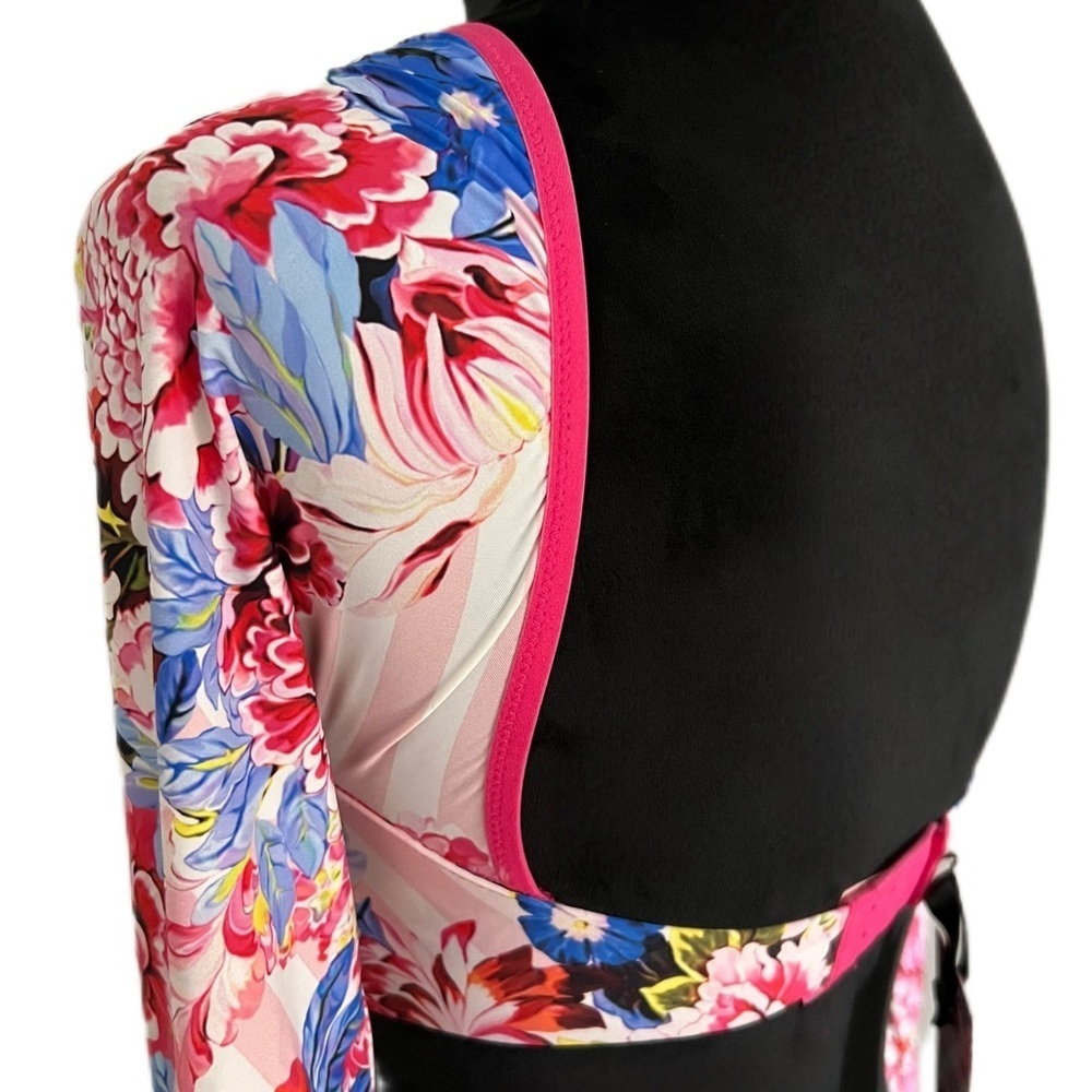 Victoria’s Secret Mary Katrantzou 2018 Floral Mesh Underwire Crop Top (S) NWT - Picture 5 of 7